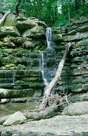 Один из водопадов в верховьях реки Шепси
